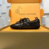 sy_no_D1A6D8466A93746B7A6E7FD6E0A545A7_4 Louis Vuitton Sneakerina Triple Black Sequin Monogram & Black Suede Thin-Sole Sneakers