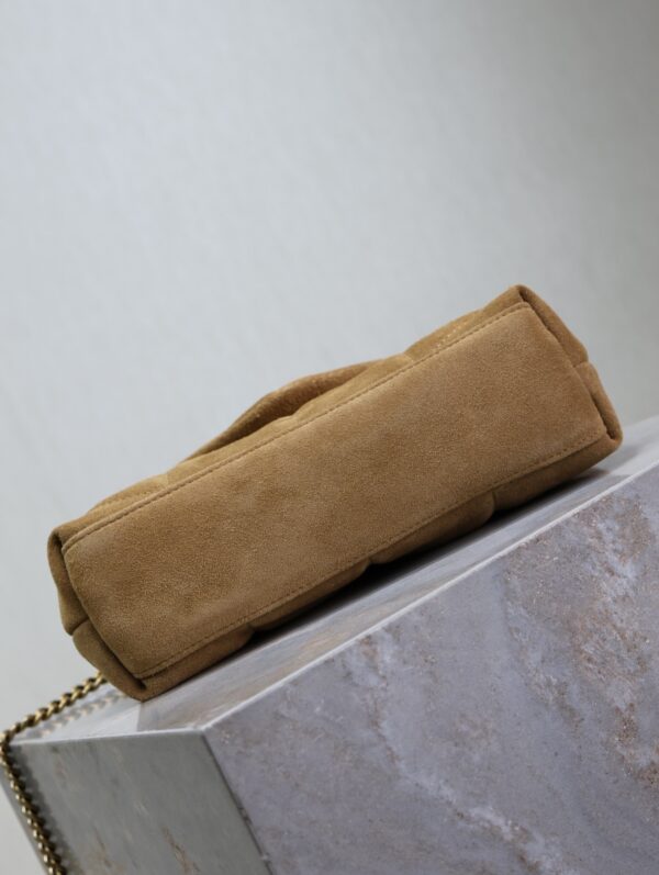 sy_no_D238128E13AD8870CF625507563ECEAF_5 YSL Loulou Mini Double-Chain Bag – Mustard Yellow Suede