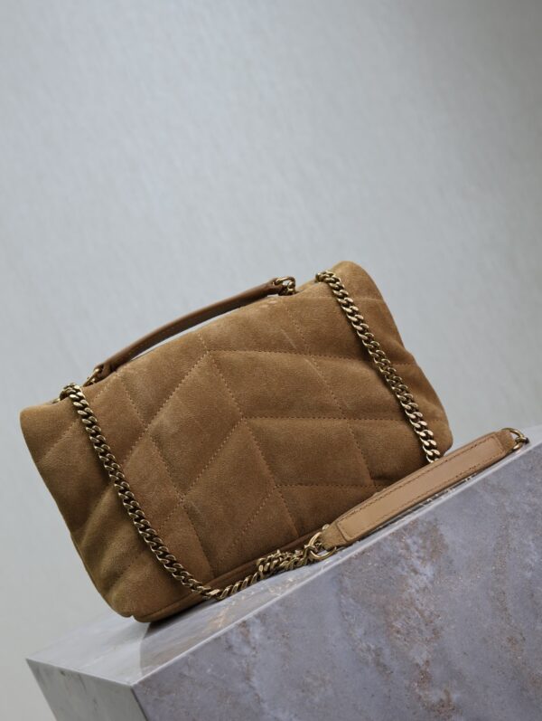 sy_no_D238128E13AD8870CF625507563ECEAF_8 YSL Loulou Mini Double-Chain Bag – Mustard Yellow Suede