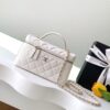 Chanel Caviar Leather Box Bag with Top Handle (Size 25)