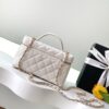 Chanel Caviar Leather Box Bag with Top Handle (Size 25)