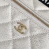 Chanel Caviar Leather Box Bag with Top Handle (Size 25)