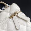 Chanel Caviar Leather Box Bag with Top Handle (Size 25)