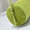 sy_no_D327A7DB1633C1890F9AD21C6DD3ABE2_4 Avocado Green Leather Cylindrical Underarm Shoulder Bag