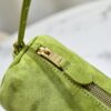 sy_no_D327A7DB1633C1890F9AD21C6DD3ABE2_5 Avocado Green Leather Cylindrical Underarm Shoulder Bag