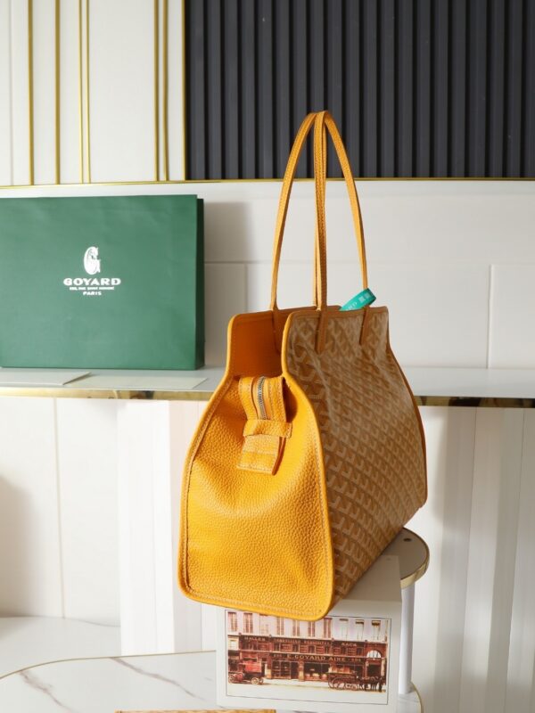 sy_no_D3A182E6D0EFAFF997952C1556FDE599_2 Yellow Goyardine Hardy Small Commuter Tote