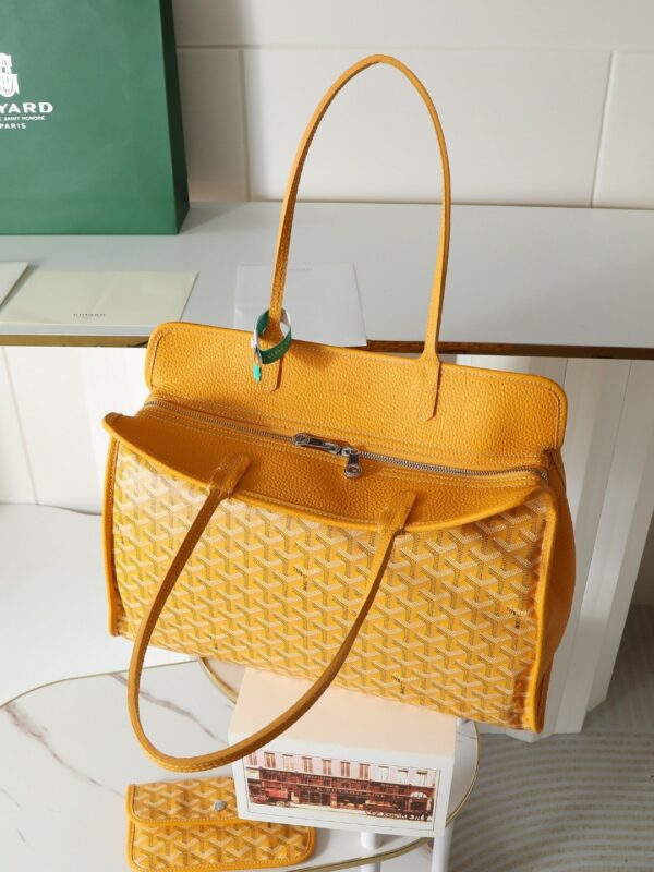 sy_no_D3A182E6D0EFAFF997952C1556FDE599_4 Yellow Goyardine Hardy Small Commuter Tote