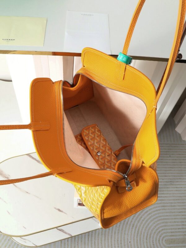 sy_no_D3A182E6D0EFAFF997952C1556FDE599_8 Yellow Goyardine Hardy Small Commuter Tote