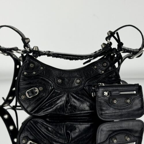 Balenciaga Le Cagole Crescent Moon Shoulder Bag