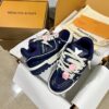 sy_no_D56E970951E478FC5B0B1AC07B1EE1EA_0 Louis Vuitton LV Skate Navy Blue Leather Retro Skate Sneakers