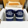 sy_no_D56E970951E478FC5B0B1AC07B1EE1EA_7 Louis Vuitton LV Skate Navy Blue Leather Retro Skate Sneakers