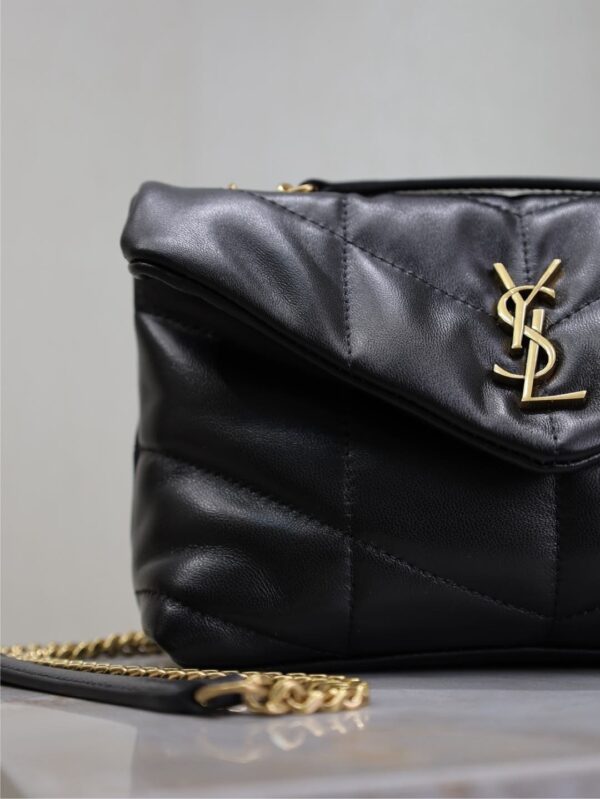 sy_no_D63E3263AD6BC59FB429329D9171EEA1_2 YSL Loulou Mini Double-Chain Bag – Black Lambskin
