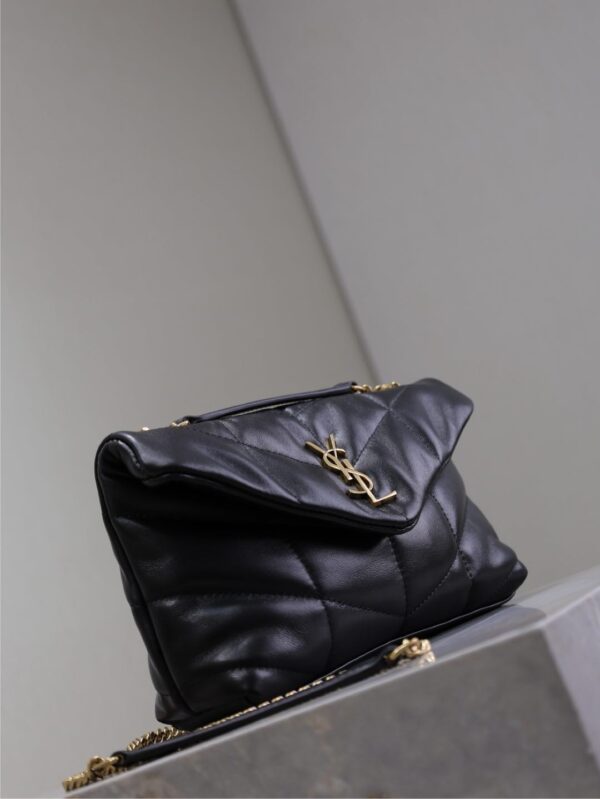 sy_no_D63E3263AD6BC59FB429329D9171EEA1_3 YSL Loulou Mini Double-Chain Bag – Black Lambskin