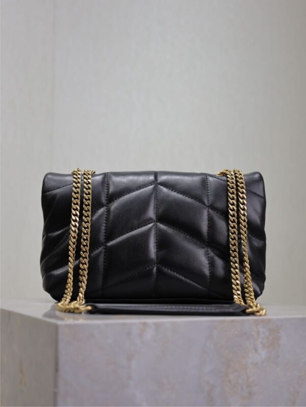 sy_no_D63E3263AD6BC59FB429329D9171EEA1_5 YSL Loulou Mini Double-Chain Bag – Black Lambskin