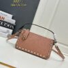 Valentino Garavani Rockstud Small Leather Crossbody Bag – Pink