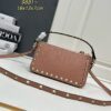 Valentino Garavani Rockstud Small Leather Crossbody Bag – Pink