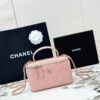 sy_no_D705A9B307C524070271F0BBAB3EB2C9_0 Chanel Vanity Case with Handle – Quilted Lambskin Chain Bag (Pink)