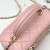 sy_no_D705A9B307C524070271F0BBAB3EB2C9_5 Chanel Vanity Case with Handle – Quilted Lambskin Chain Bag (Pink)