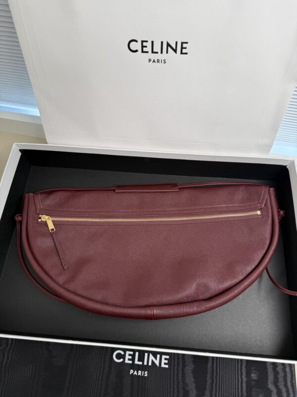 CELINE Soft Triomphe Half-Moon Bag