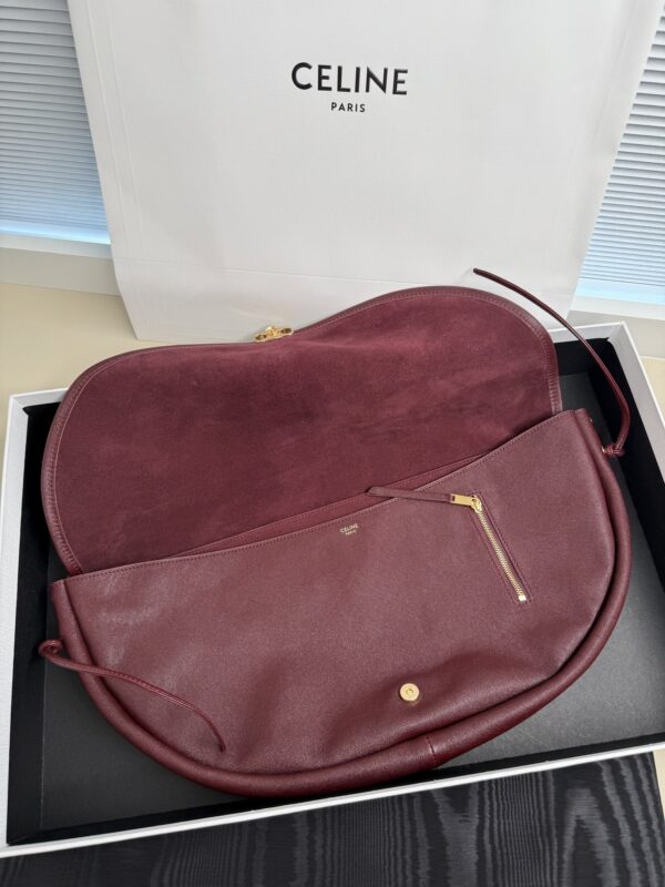 CELINE Soft Triomphe Half-Moon Bag