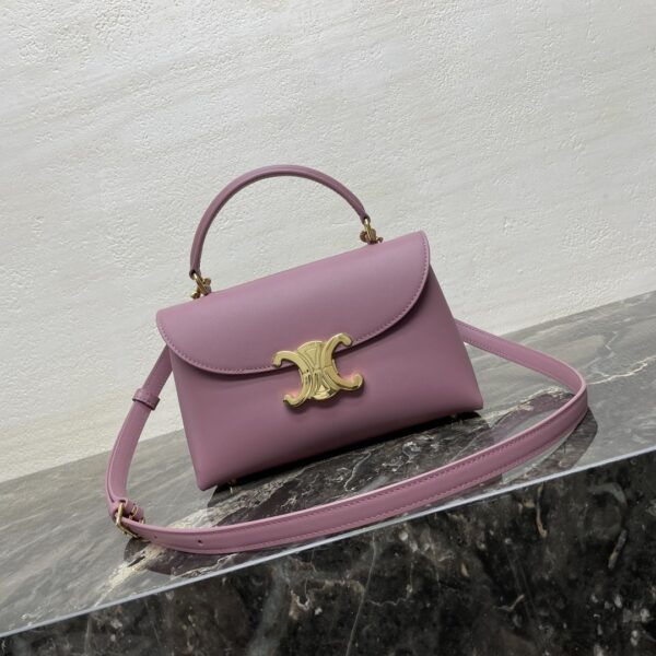 sy_no_D787934E52764853E20D20037532AF2E_0 Pink Lavender Teen Nino Smooth Leather Handbag