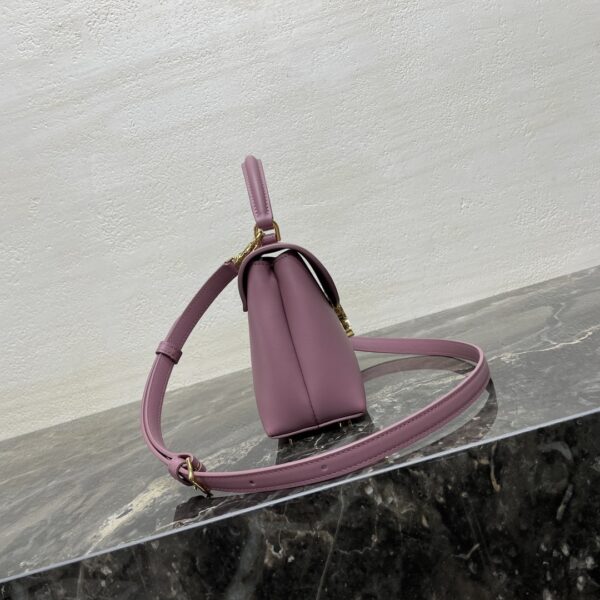 sy_no_D787934E52764853E20D20037532AF2E_2 Pink Lavender Teen Nino Smooth Leather Handbag