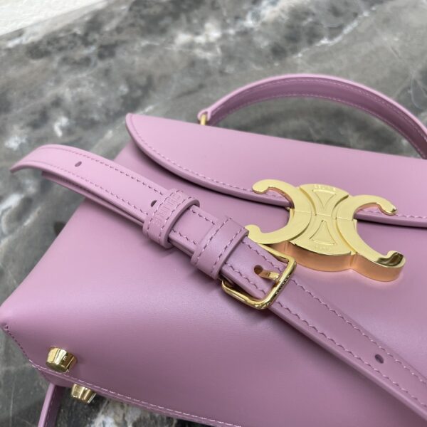 sy_no_D787934E52764853E20D20037532AF2E_5 Pink Lavender Teen Nino Smooth Leather Handbag