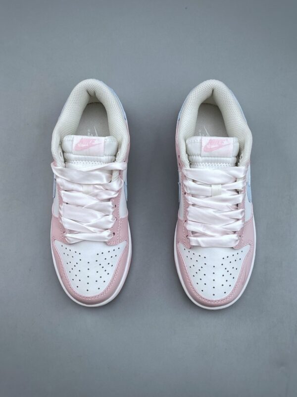 Nike Dunk Low Custom “Pink Baby Blue / Ribbon Laces” Sneakers