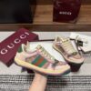 sy_no_D93030CE6CB268ADA3D82412332804EE_4 Gucci Screener GG Canvas & Beige Suede Sneaker with Pink Wash Accent