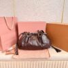 sy_no_D972056DE3977368AE2F0FE682AAA980_0 Chocolate Brown Archive-Inspired Drawstring Ruched Shoulder / Underarm Bag