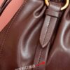 sy_no_D972056DE3977368AE2F0FE682AAA980_6 Chocolate Brown Archive-Inspired Drawstring Ruched Shoulder / Underarm Bag