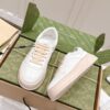 Gucci GG Embossed Leather Platform Sneaker – White / Peach Pink
