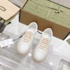 Gucci GG Embossed Leather Platform Sneaker – White / Peach Pink