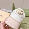 Gucci GG Embossed Leather Platform Sneaker – White / Peach Pink