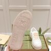 Gucci GG Embossed Leather Platform Sneaker – White / Peach Pink