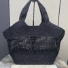 sy_no_DA0D74B2968D6EE78D6D886789893470_1 YSL Small Icare Woven Tote – Black & Gold