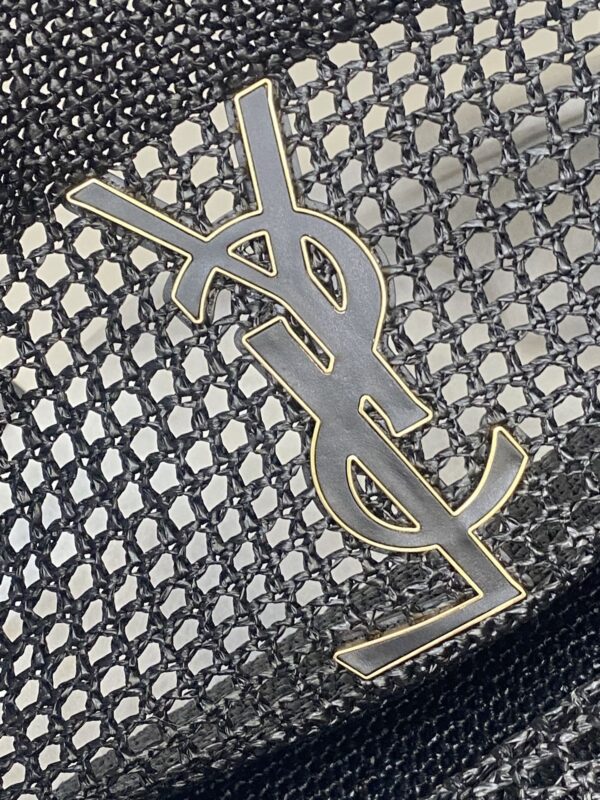 sy_no_DA0D74B2968D6EE78D6D886789893470_11 YSL Small Icare Woven Tote – Black & Gold