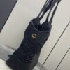 sy_no_DA0D74B2968D6EE78D6D886789893470_2 YSL Small Icare Woven Tote – Black & Gold