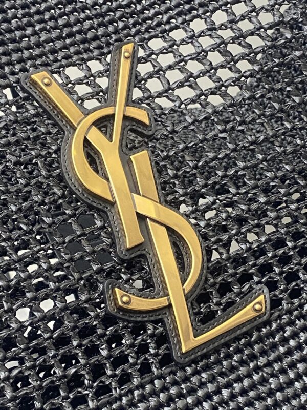 sy_no_DA0D74B2968D6EE78D6D886789893470_4 YSL Small Icare Woven Tote – Black & Gold