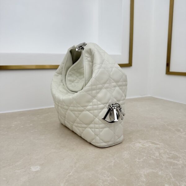 sy_no_DA9AA0BE714DAAAF6C6ED51013525501_1 Toujours Hobo Mini Bag – White Lambskin with Silver-Tone Hardware