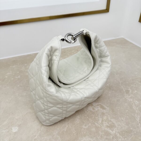 sy_no_DA9AA0BE714DAAAF6C6ED51013525501_4 Toujours Hobo Mini Bag – White Lambskin with Silver-Tone Hardware