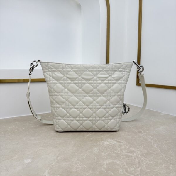 sy_no_DA9AA0BE714DAAAF6C6ED51013525501_6 Toujours Hobo Mini Bag – White Lambskin with Silver-Tone Hardware