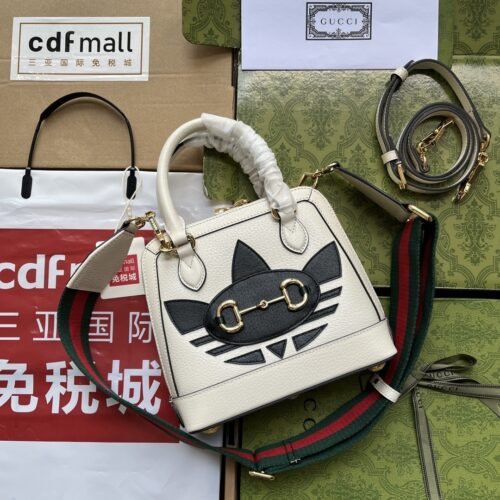 sy_no_DADF6F03F787C4B52C393DCCCEFE34F8_0 adidas x Gucci Horsebit 1955 Mini Handbag – White