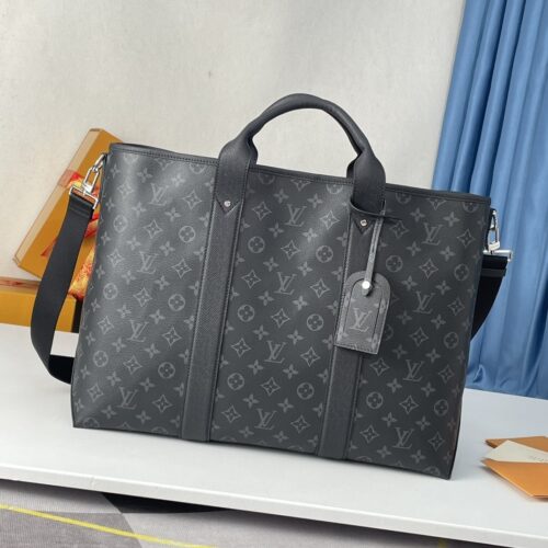 sy_no_DAE5CFCD6E437608064A635C8610208B_0 Louis Vuitton Weekend Tote Bag – Monogram Canvas & Taiga Leather