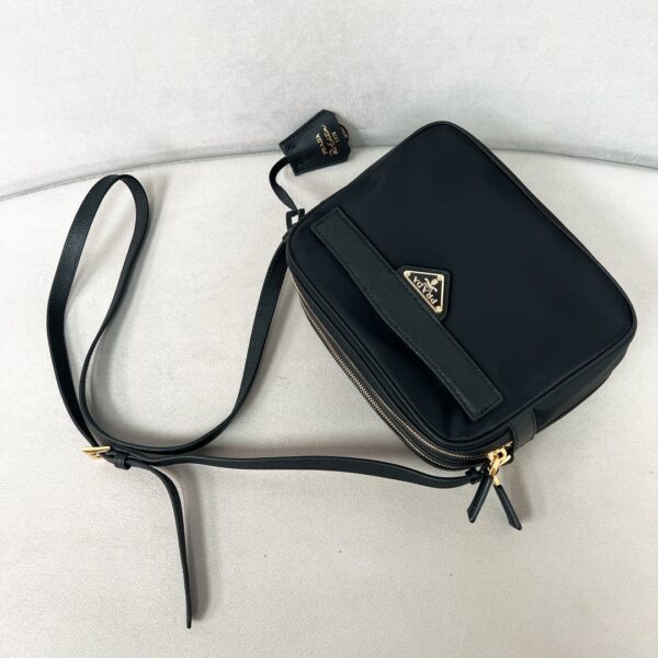 Prada Nylon Shoulder/Crossbody Bag with Leather Shoulder Strap