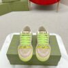 sy_no_DC1DD545DF32546B50FCCAE891FB394A_1 Gucci Screener Beige GG Canvas & Suede Sneaker with Neon Green Accents