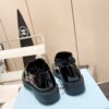 sy_no_DC52EB1AB5D263546D6D53F65E1DBAE9_5 Black Patent Leather Shearling-Lined Platform Loafers