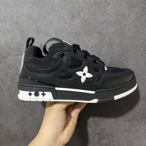 Black & White Retro Skate Sneakers