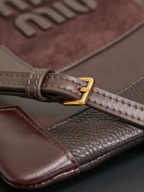 sy_no_DCAA339681ED9A31CFB625E1096E1D56_8 Miu Miu Spring/Summer Mixed-Material Mini Tote Bag – Briarwood color.