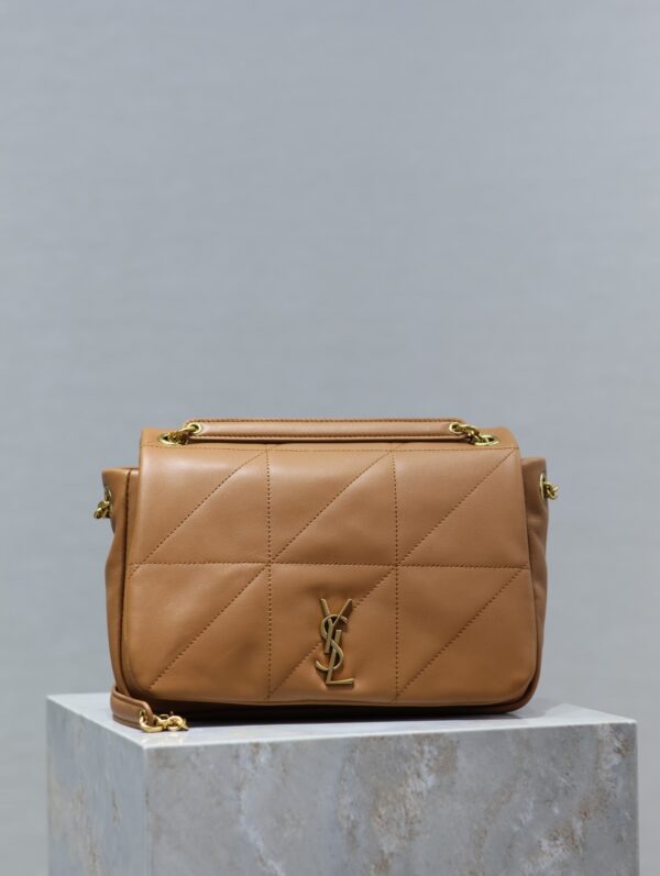 sy_no_DD3785BBA94F3854EA90AD117002D262_0 YSL Jamie Small Shoulder Bag – Brown Lambskin